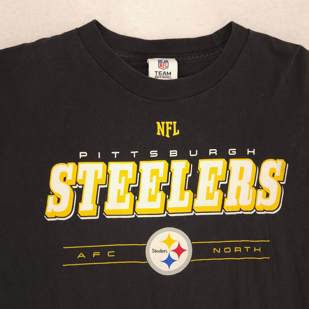 NFL Pittsburgh Steelers Casual Graphic Football T Shirt Mens Size XL Black